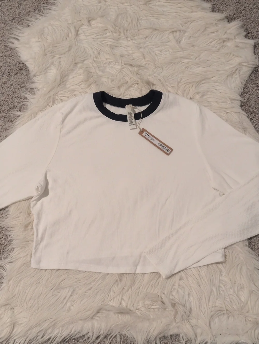 Skims Long Sleeve Crop Top